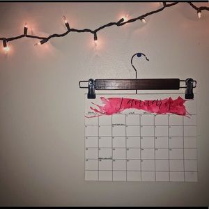 2019 Watercolor Hanger Calendar